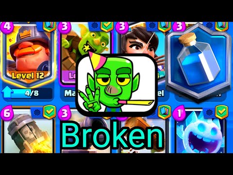 the most broken log bait deck/clash royale