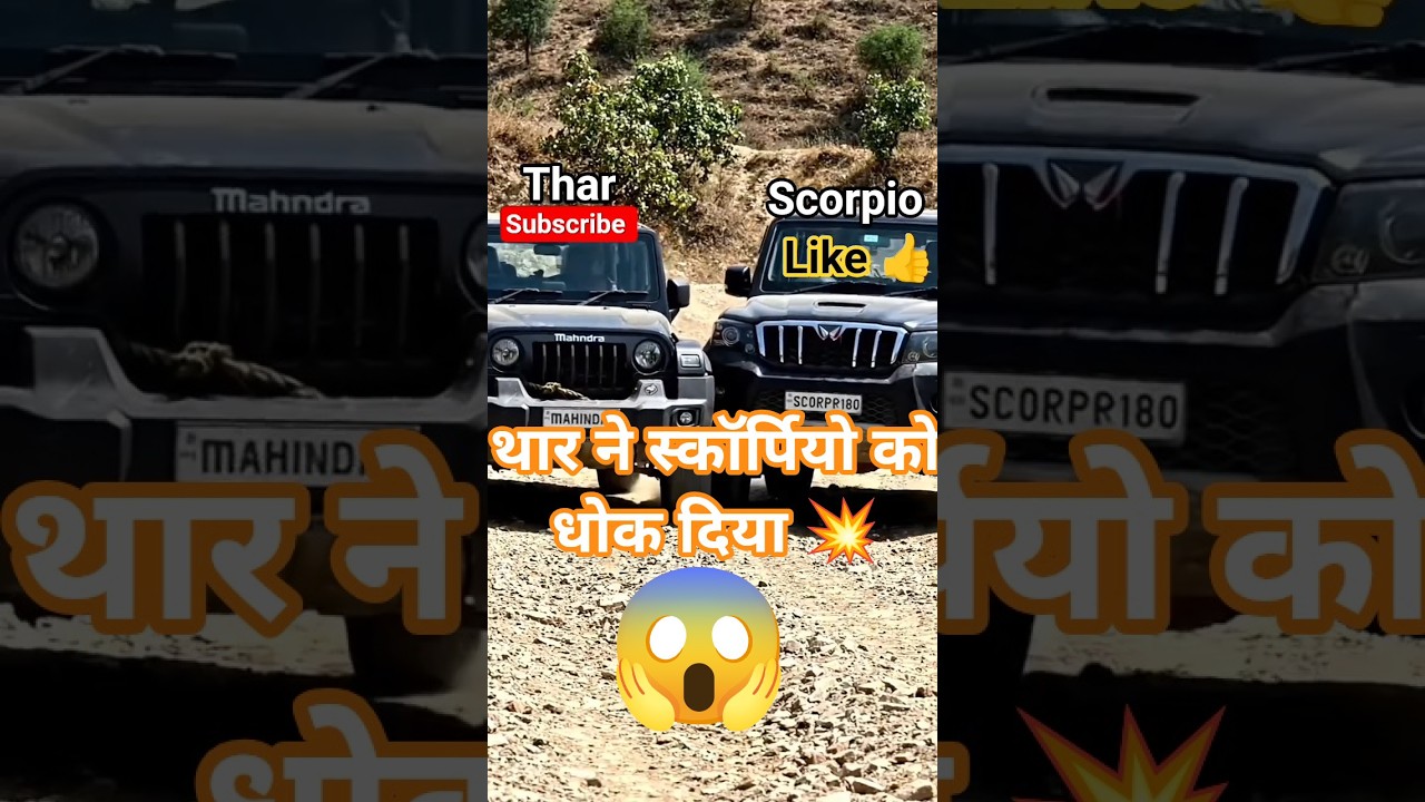 Thar Vs scorpio #_tochan 💸💸🔥🤙🤙🤙🤙😱😱