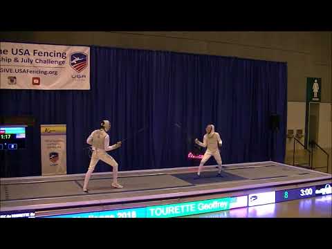 2018 July Challenge Junior Men's Foil Gold: Machovec vs Tourette