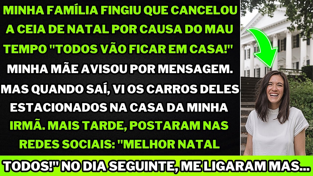 Minha Família Fingiu Cancelar a Ceia de Natal por Mau Tempo, Mas Descobri a Verdade Chocante!