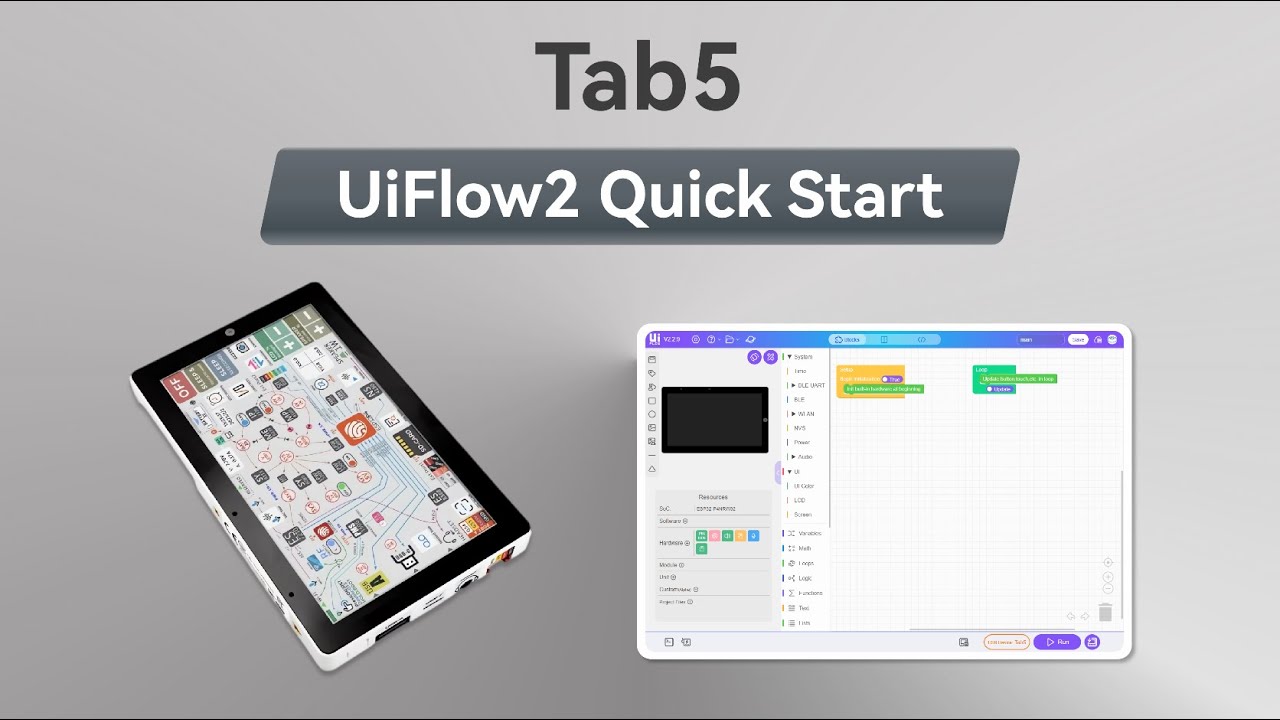 Tab5 | UIFlow 2.0 Device Basic Tutorial