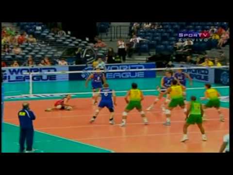 BRA 3 X 0 RUS 1º/2º SETS SEMIFINAL WORLD LEAGUE 2009