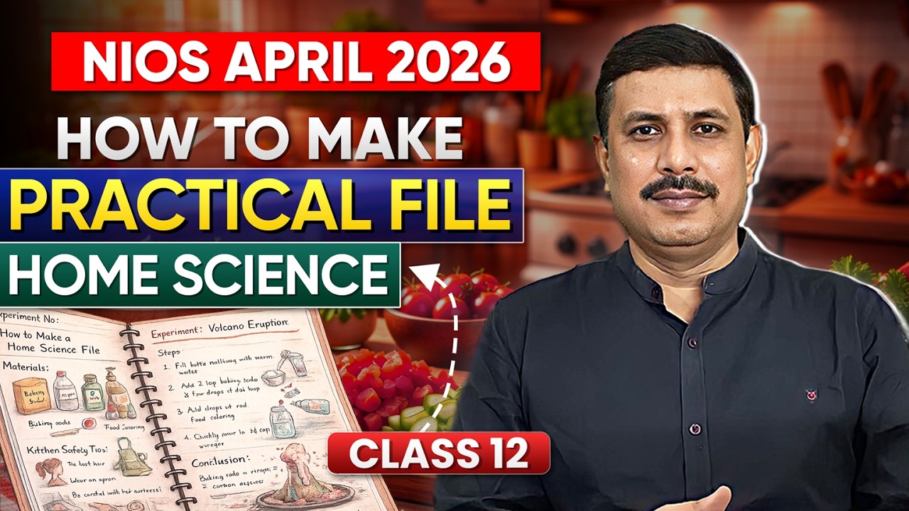 NIOS Class 12 Home Science Practical File | How to make NIOS Practical File