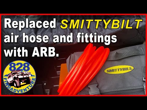 Replaced Smittybilt air hose and fittings with ARB.