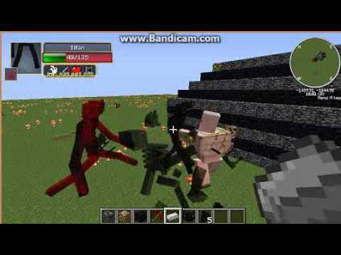 Mob Battle Mutant Iron Golem vs Ender Titan