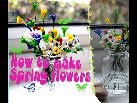 POLYMER CLAY Spring flowers