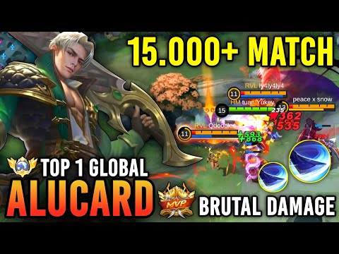 TOP 1 GLOBAL ALUCARD 15.000+ MATCH!! ALUCARD BEST BUILD 2023 - MOBILE LEGENDS