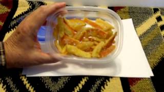 How to make Orange peel candy so Grandchildren will never visit.