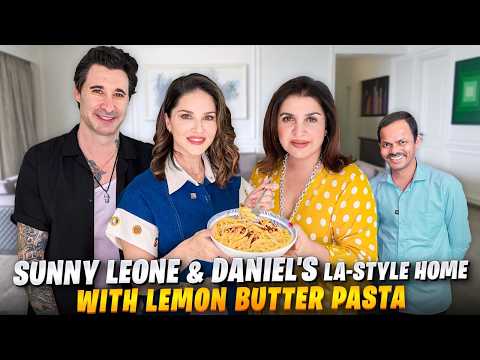 Sunny Leone's Stunning Home! Daniel Weber & Dilip Ka Wrestling Match Aur Butter Lemon Pasta!