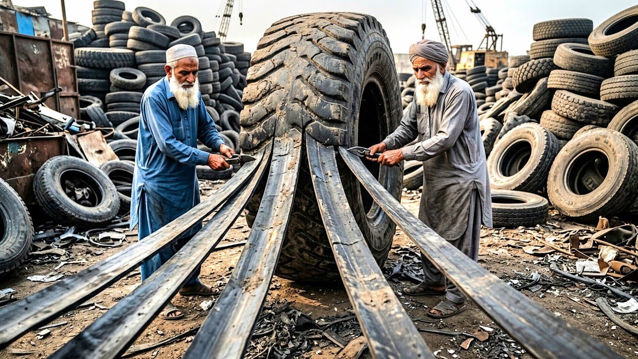 Top 5 INSANE Waste Tire Recycling & Manufacturing Factory Processes | How it's Made