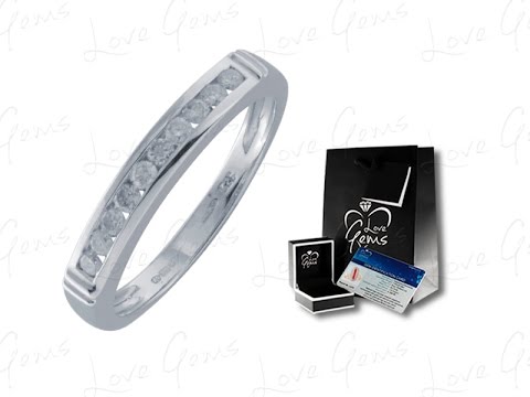 9ct White Gold  Diamond Eternity Ring