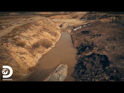 El dificultoso traslado de maquinaria minera por la carretera| Fiebre del Oro | Discovery en español