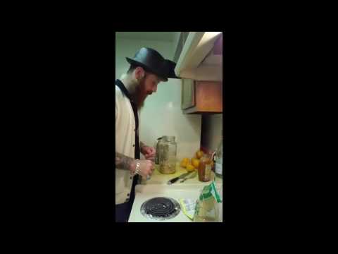 Making a fermented drink (ginger)