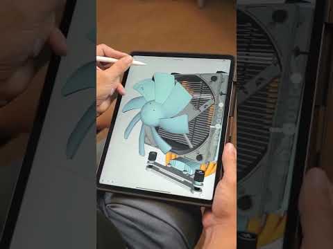 Model a CPU cooler with #Shapr3D