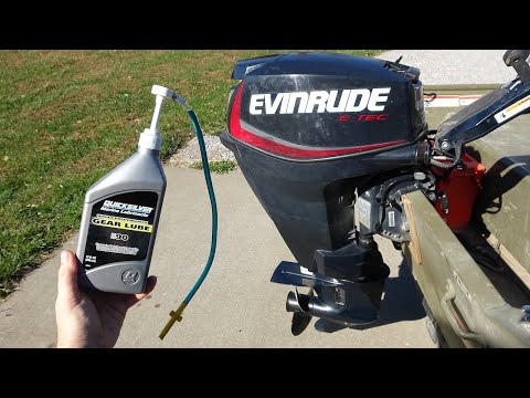 Changing the Gear Lube in the Lower Unit - Evinrude E-TEC Lower Unit Oil Change