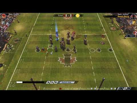 Blood Bowl Game Analysis Undead vs Orcs (1st Half)