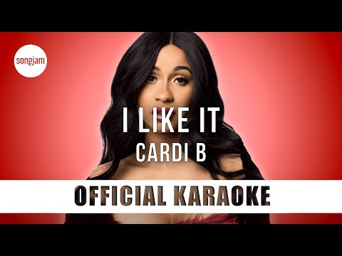 Cardi B - I Like It (Official Karaoke Instrumental) | SongJam