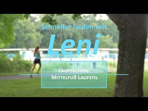 Mittelfuß-Lauftechnik - schneller laufen, weniger Verletzungen