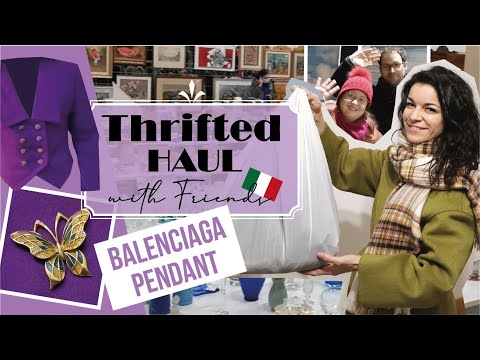 THRIFTED HAUL!!! New BALENCIAGA jewel from Vinted & other vintage clothes!
