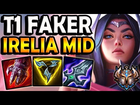 T1 Faker IRELIA MID vs AKALI - Patch 10.25 Ranked Korea ✅