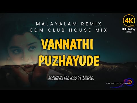 Vannathi puzhayude|edm club House mix|malayalam remix remastered|qmusicq78 studio sound q natural 