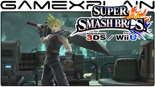 Cloud REVEALED for Super Smash Bros. Wii U & 3DS (High Quality!)