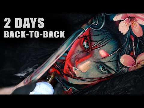 Tattooing a Samurai | Time Lapse