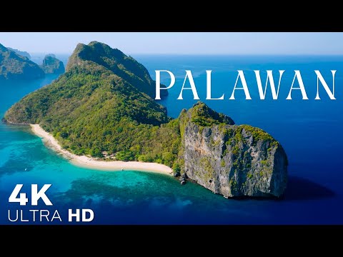 FLYING OVER PALAWAN (4K UHD) - Relaxing Music Along With Beautiful Nature Videos - 4K Video Ultra HD