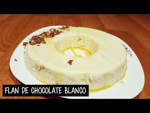 Flan de Chocolate Blanco sin horno