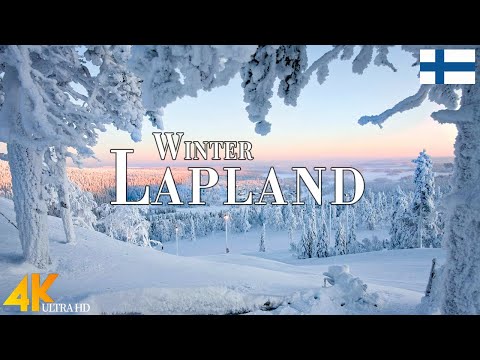 Winter Lapland 4K Ultra HD • Enchanting Winter Wonderland, Relaxation Film with Christmas Music.