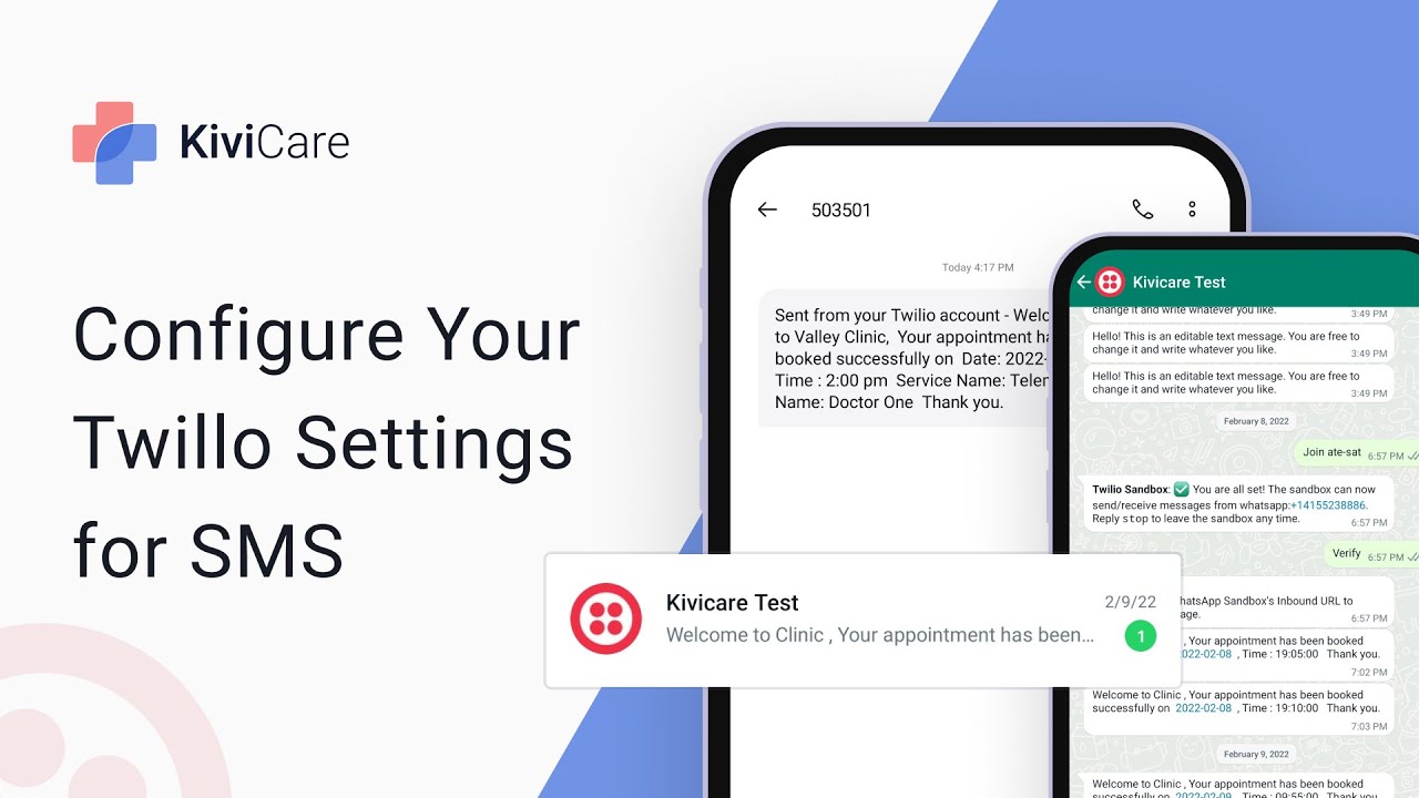 How to Configure Your Twillo Settings for SMS Services | KiviCare | Iqonic Design
