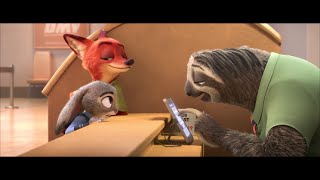 Zootopia: Meet the Sloth. HD ( DMV Scene)