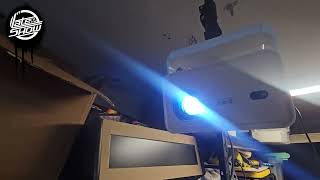 Racing Simulator on Electric Projector Screen