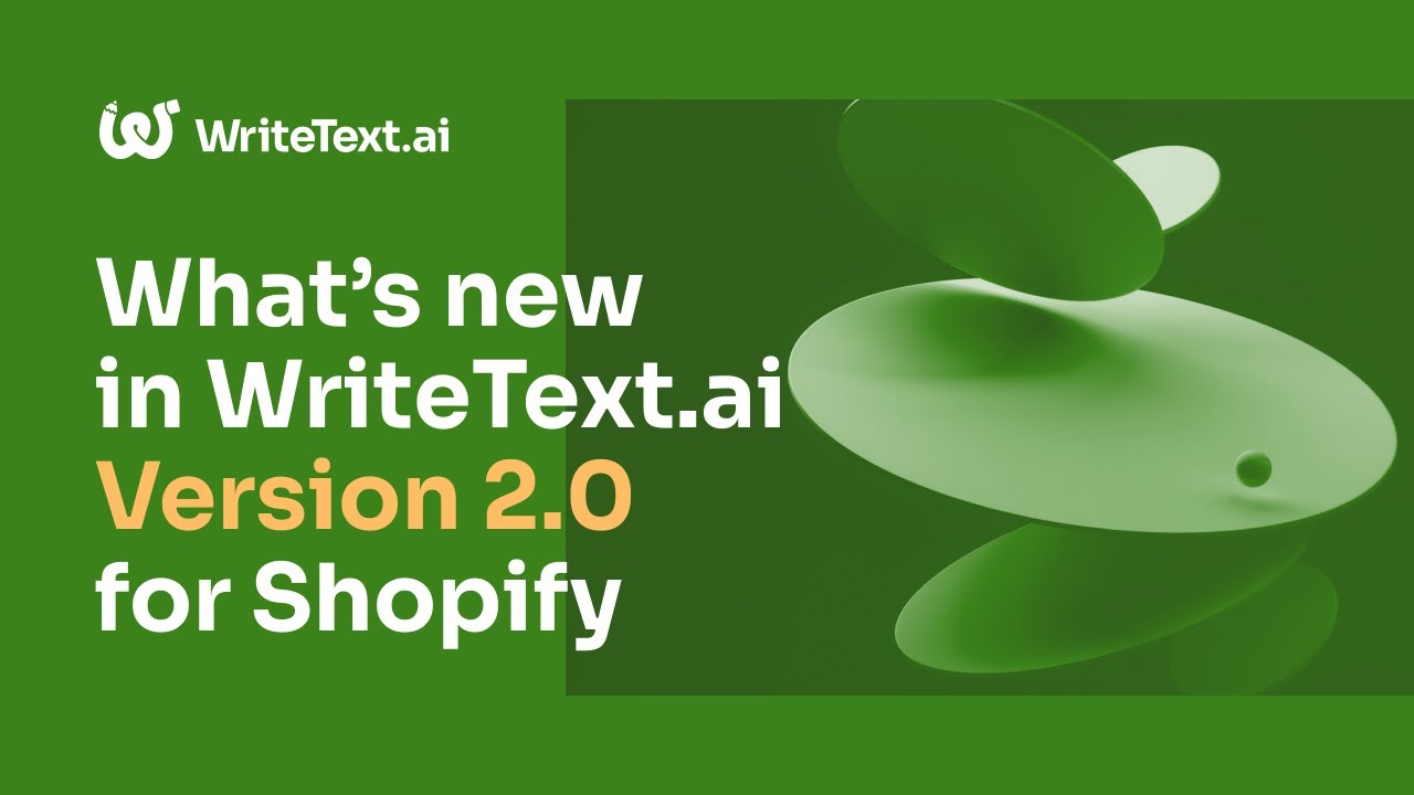 WriteText.ai for Shopify video preview