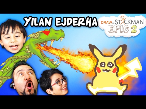 YILAN EJDERHA vs PİKAÇU! | Draw a Stickman: EPIC 2 #4
