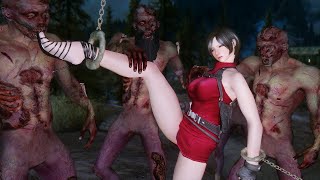 Ada Wong Gets Eaten by ZOMBIES?! Resident Evil Mods. Tentacle Mod - Skyrim Mod Review Episode 149