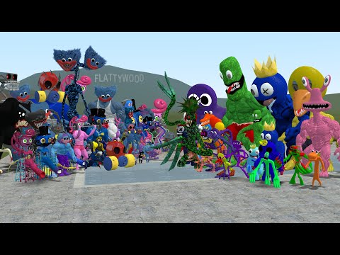 ALL ROBLOX RAINBOW FRIENDS VS ALL POPPY PLAYTIME In Garry's Mod!