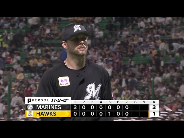 【7回裏】自己最長イニングを投げ切る!! マリーンズ・ボス 7回95球4奪三振1失点の安定感のある投球を魅せる!! 2025年5月2日 福岡ソフトバンクホークス 対 千葉ロッテマリーンズ