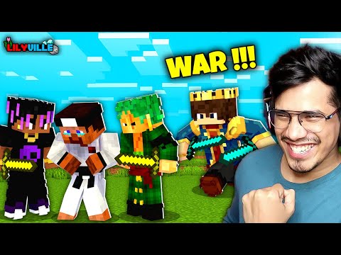 Anshu Bisht - I Am Ready For The WAR In LILYVILLE 😱| MINECRAFT