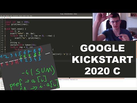 Google Kickstart 2020 C - Screencast & Commentary