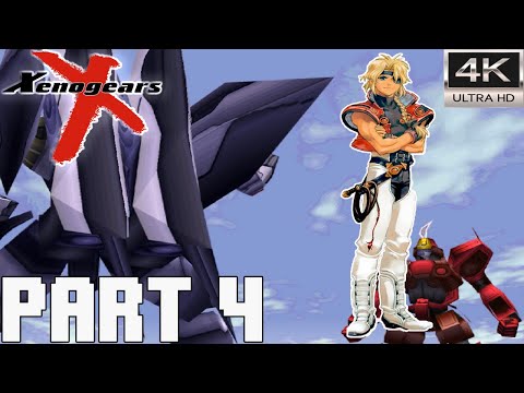 Xenogears 100% WALKTHROUGH 4K | FULL GAME | Part 4 - AVEH TRANSPORT SHIP - PIRATES - STALACTITE CAVE