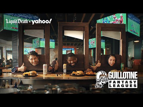 Liquid Death x Yahoo Fantasy Guillotine Leagues