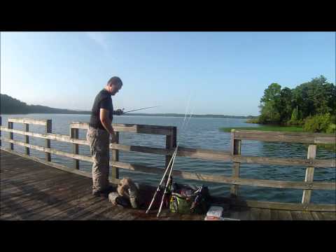 Bass Fishing at Woods Reservoir, TN