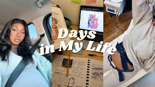 day in the life military spouse| water breaking, nursing school, military life & prayer
