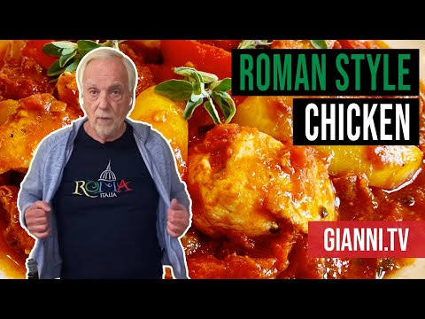 Roman-Style Chicken with Peppers (Pollo alla Romana con i Peperoni)  - Lunch with Gianni