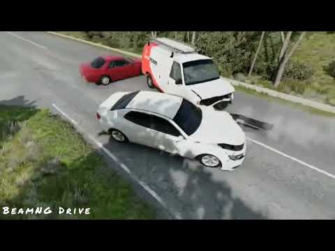 Loss of Control Car Crashes 53 - BeamNG Drive