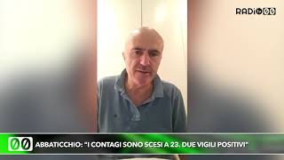 Abbaticchio: 'I contagi sono scesi a 23. Due vigili positivi'