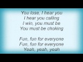 Lisa Germano - Fun, Fun For Everyone Lyrics