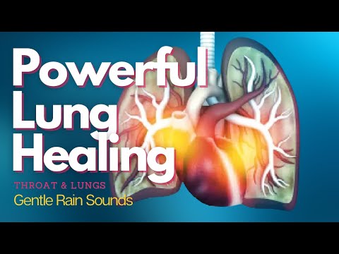 ❋ Powerful! ~ Respiratory System Healing | Lung Restoration | Frequencies ~ Gentle Rain Sounds