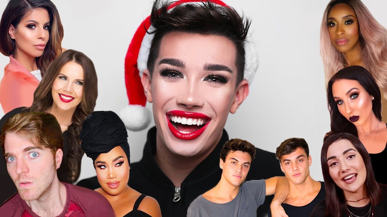 FULL FACE OF YOUTUBER CHRISTMAS PRESENTS